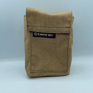 Tamrac Tan Canvas Camera Lens Pouch Bag Belt Loop